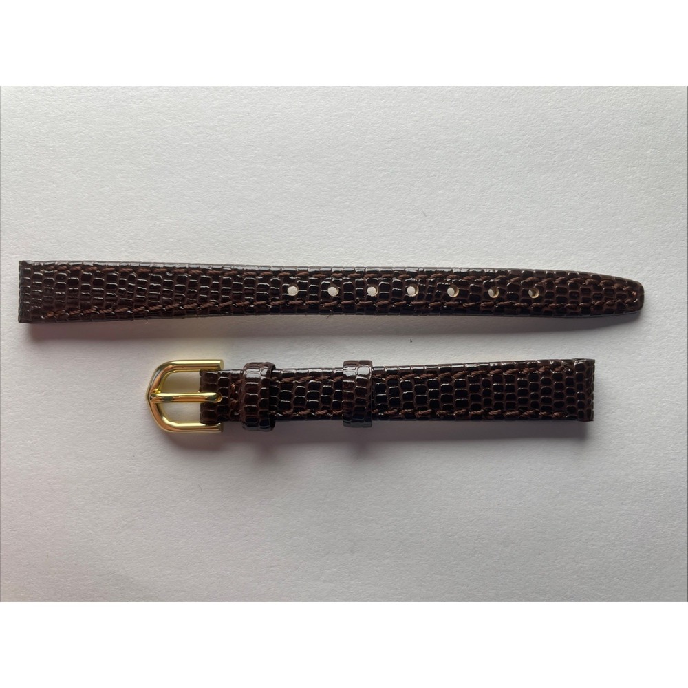 Band-it Watch Band Strap 10mm Lizard Grain Brown
